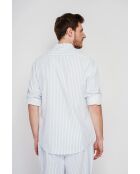 Chemise 100% lin Frédéric azur