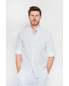 Chemise 100% lin Frédéric azur