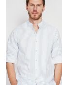 Chemise 100% lin Frédéric azur
