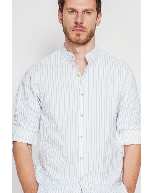 Chemise 100% lin Frédéric azur
