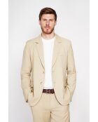 Giacca Godefroi in misto lino cammello