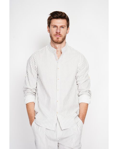 Chemise 100% lin Frédéric blanche