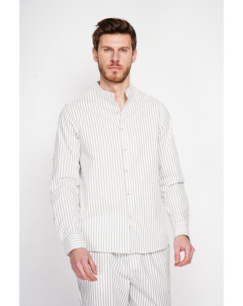 Chemise 100% lin Frédéric blanche