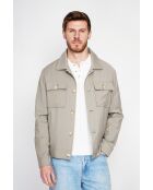 Overhemd van kaki linnenmix Étienne