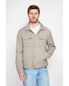 Overhemd van kaki linnenmix Étienne