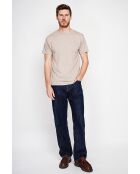 T-shirt en lin mélangé François beige