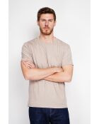 T-shirt en lin mélangé François beige