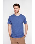 Gilbert marineblaues T-Shirt aus Leinenmischung