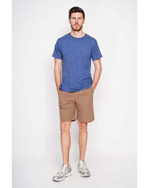 Gilbert marineblaues T-Shirt aus Leinenmischung