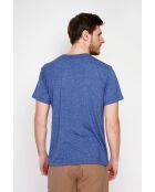 Gilbert marineblaues T-Shirt aus Leinenmischung