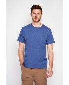 Gilbert marineblaues T-Shirt aus Leinenmischung