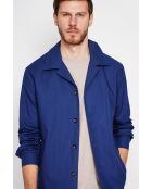 Jacke Gervase aus marineblau aus Leinenmischung