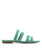CA-408 sandalen met groene suède hak