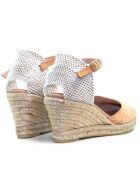 Nira - Oranje sandalen van suède met hak in oranje