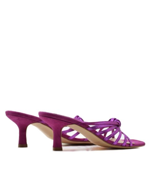 Sandalias Annecy Metalliza con tacón de gamuza morada - Tacón de 5.5 cm
