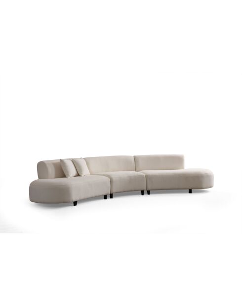 Sofá esquinero crema Pars Corner v2 - 390x100x70 cm