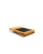 Divano letto Cosmo bohemian mustard a 2 posti - 78x120x82 cm