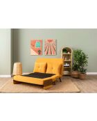 Divano letto Cosmo bohemian mustard a 2 posti - 78x120x82 cm