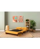 Divano letto Cosmo bohemian mustard a 2 posti - 78x120x82 cm
