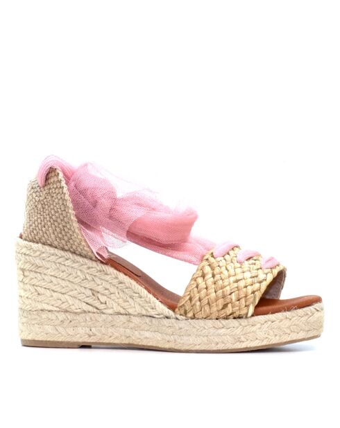 Vega Tull Maquill sandalen met natuurlijke hak - hak van 7,3 cm