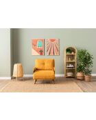 Divano letto Cosmo bohemian mustard a 1 posto - 77x70x82 cm