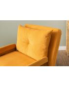 Divano letto Cosmo bohemian mustard a 1 posto - 77x70x82 cm