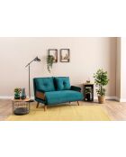 Cosmo 2-zitsslaapbank petrolgroen - 78x120x82 cm