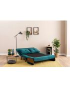 Cosmo 2-zitsslaapbank petrolgroen - 78x120x82 cm