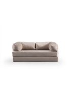 Via Con 2-Sitzer-Schlafsofa cremefarben - 200x100x80 cm
