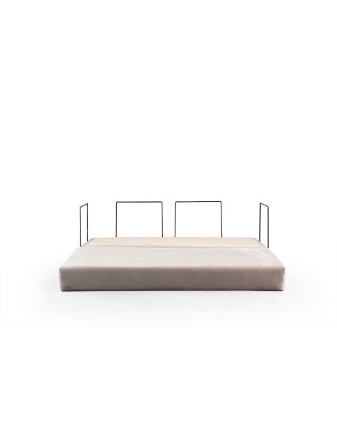 Via Con 2-Sitzer-Schlafsofa cremefarben - 200x100x80 cm