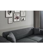 Canapé-lit 3 places Cofi gris clair - 222x90x80 cm