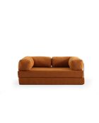 Canapé-lit 2 places Via Con orange - 200x100x80 cm