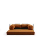 Canapé-lit 2 places Via Con orange - 200x100x80 cm