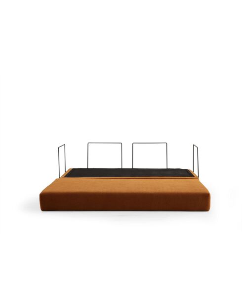 Canapé-lit 2 places Via Con orange - 200x100x80 cm