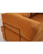 Canapé-lit 2 places Via Con orange - 200x100x80 cm