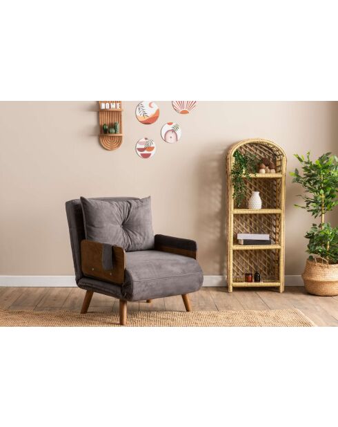 Cosmo 1-zitsslaapbank grijs - 77x70x82 cm