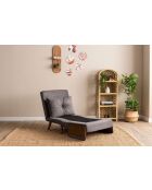 Cosmo 1-zitsslaapbank grijs - 77x70x82 cm