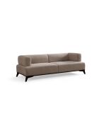 Hera 3-Sitzer-Sofa cremeschwarz - 220x100x75 cm