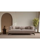 Hera 3-Sitzer-Sofa cremeschwarz - 220x100x75 cm