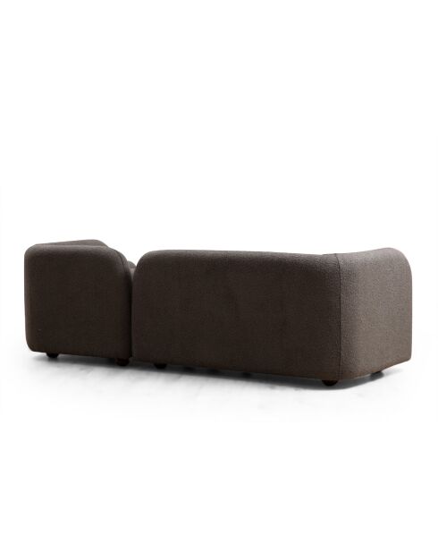 Victoria 3-Sitzer-Sofa grau Bouclette - 90x228x74 cm