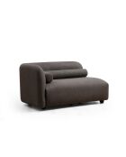 Victoria 3-Sitzer-Sofa grau Bouclette - 90x228x74 cm