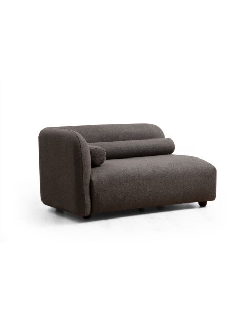 Victoria 3-Sitzer-Sofa grau Bouclette - 90x228x74 cm