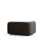 Victoria 3-Sitzer-Sofa grau Bouclette - 90x228x74 cm