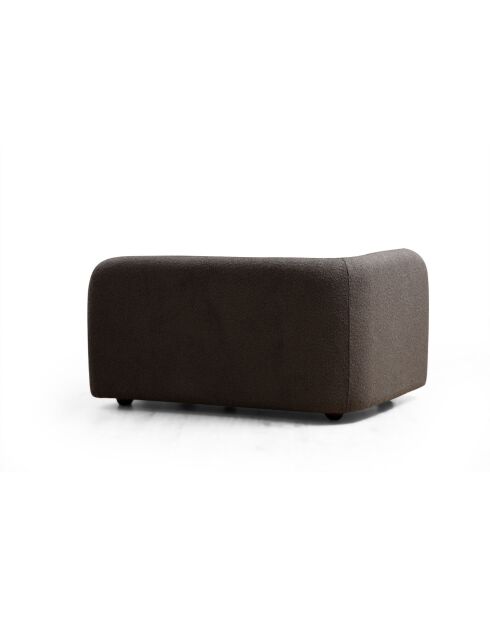 Victoria 3-Sitzer-Sofa grau Bouclette - 90x228x74 cm