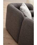 Victoria 3-Sitzer-Sofa grau Bouclette - 90x228x74 cm