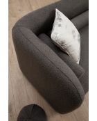 Victoria 3-Sitzer-Sofa grau Bouclette - 90x228x74 cm