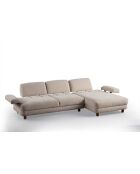 Canapé-lit d'angle Joli coin L droit crème - 315x100-165x75 cm