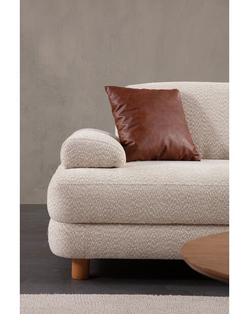 Canapé-lit d'angle Joli coin L droit crème - 315x100-165x75 cm