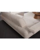 Canapé-lit d'angle Joli coin L droit crème - 315x100-165x75 cm