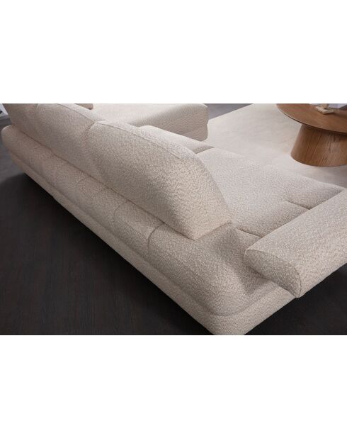 Canapé-lit d'angle Joli coin L droit crème - 315x100-165x75 cm